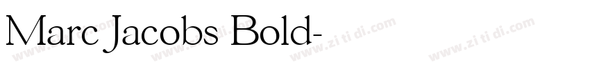 Marc Jacobs Bold字体转换